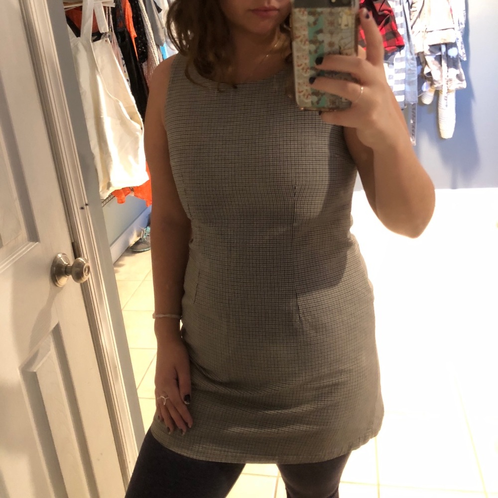 Checkered tank top dress